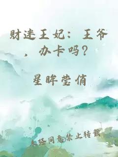 财迷王妃:王爷,办卡吗?